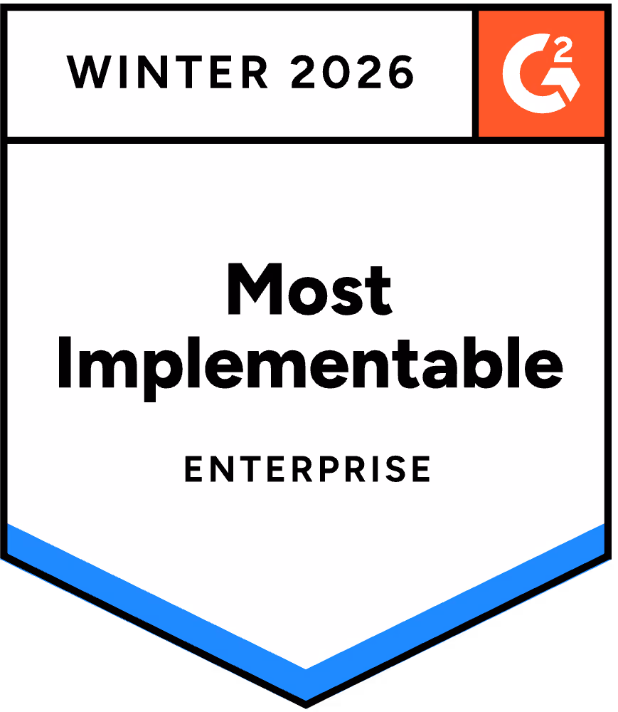 G2 Most Implementable Enterprise
